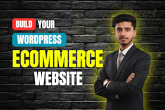 design ecommerce website and build wordpress ecommerce online store