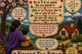 do professional punjabi, hindi and english content writing