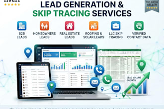 do skip tracing, lead generation, and real estate research