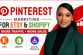 run pinterest marketing for your etsy shop or shopify store to grow sales