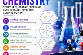 do organic and inorganic chemistry structures, labs, research, and publication