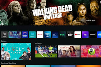 develop samsung tizen, lg webos and smart TV applications