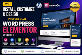 install divi theme, wordpress elementor design real estate elementor pro website