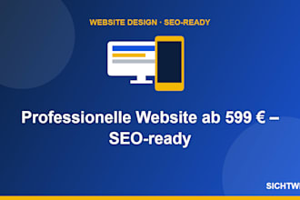 design a professional, SEO ready business website