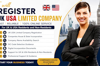 register UK limited company UK USA business company formation companies house