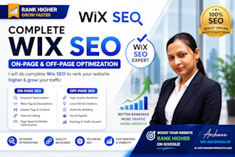 do complete wix seo on page and off page optimization