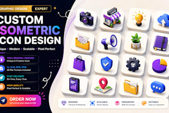 design amazing isometric icons for your website
