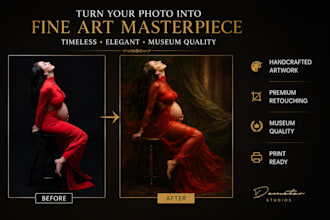 turn your photo into a timeless fine art masterpiece