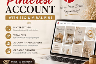 manage your pinterest account with SEO and viral pins