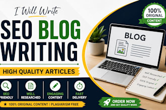 write SEO blog posts and high quality articles
