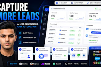 build ai website chatbot with CRM integration and automation