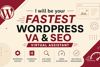 be your fastest wordpress VA or SEO wordpress VA