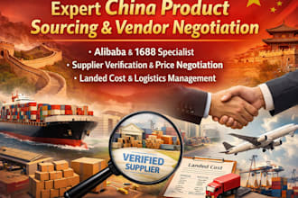 be your expert china product sourcing and vendor negotiation agent