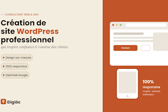 créer votre site vitrine wordpress professionnel et responsive