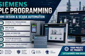 deliver siemens plc programming, hmi design and scada automation