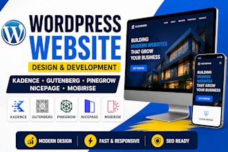 create mobirise nicepage pinegrow wordpress website kadence blocks gutenberg ux