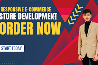 develop a professional responsive ecommerce website