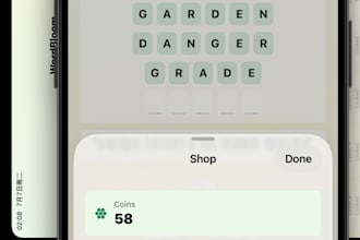 develop a custom word puzzle or letter puzzle mobile game