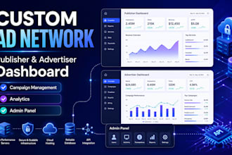 develop custom ad network with publisher advertiser panel
