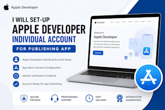 set up your apple developer individual account for app publishing