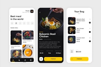 develop a custom food delivery mobile app for android and ios