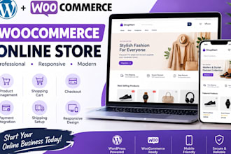 build a professional woocommerce online store