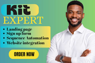 setup convertkit newsletter kit email marketing expert convertkit landing page