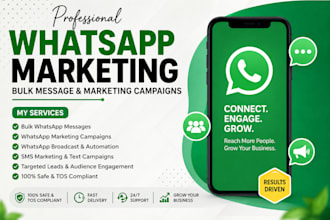 create professional whatsapp and SMS marketing campaigns