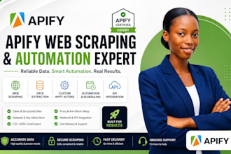 build apify web scraper, custom actor, data extraction and automation