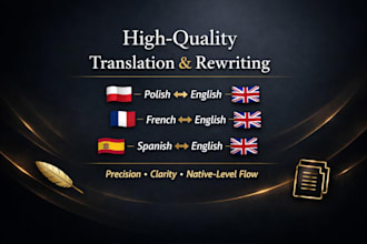 translate and rewrite your texts professionally