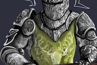 draw custom fantasy card game art and board game assets