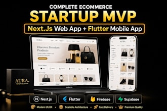 build your ecommerce startup mvp with nextjs and flutter