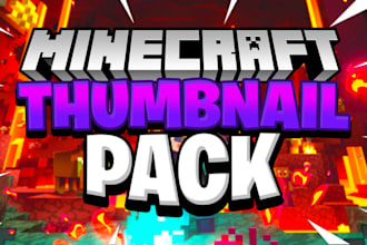 design high CTR minecraft thumbnails gaming thumbnails