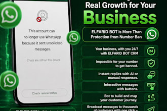 setup your whatsapp number with meta to be not banned