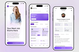 develop job portal app, job searching app, freelancing app, job listing app
