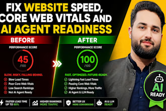 fix wordpress website speed and core web vitals of website