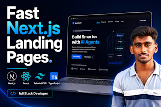 a landing page for your saas or startup or business