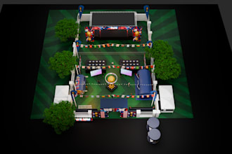 create 3d floor plan with renders and walk through