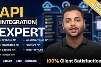 integrate any third party API, rest API, webhook, oauth, stripe API