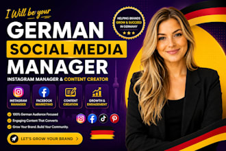 be your german social media marketing manager content creator instagram growth