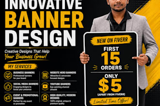 design professional banners for businesses