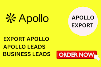 do b2b lead generation extract data from apollo any industry