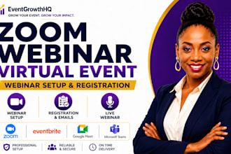 setup zoom webinar, virtual event and webinar registration