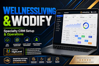 set up gym and fitness crm using wellnessliving wodify or teamup