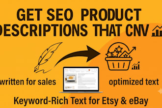 write seo product descriptions for etsy and ebay that convert