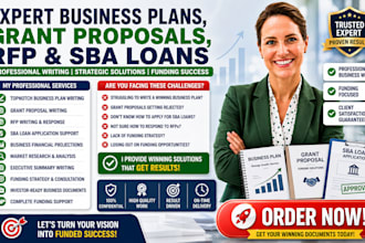 write topnotch business plan, grant proposals rfp apply for business, sba loans