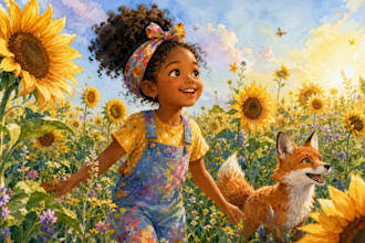 create african american children picture book illustration and storybook art