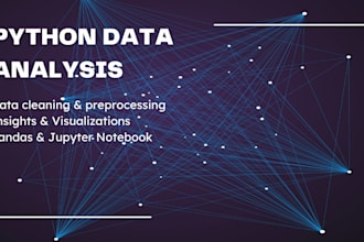 do python data analysis, data cleaning and visualization using pandas