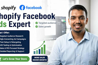 set up and manage shopify facebook ads campaing for dropshipping  sales
