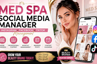 manage social media for med spa beauty clinic and aesthetics brand